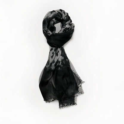SCIARPA ARTIGIANALE DONNA STAMPA ANIMALIER