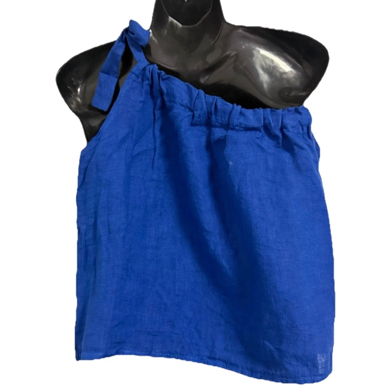 PEDRA NIGRA TOP MONOSPALLA DONNA LINO BLU ELETTRICO
