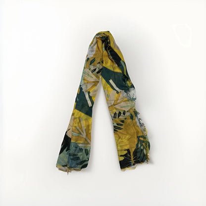 KLEIN BASEL SCIARPA FANTASIA FOGLIE TROPICALI