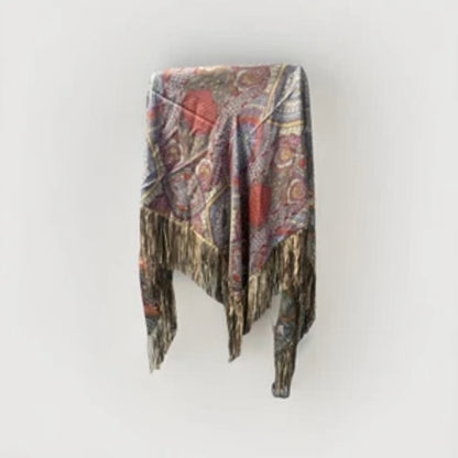 MALA ALISHA SCIARPA SCIALLE TRIANGOLARE OVERSIZE REVERSIBILE