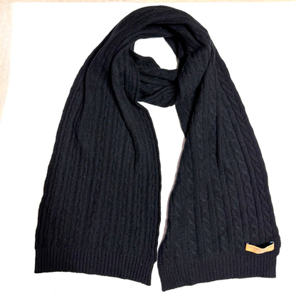 VERGOTTINI SCIARPA UNISEX NERA IN CACHEMIRE