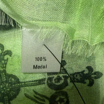 ROCKS ITALY SCIARPA UNISEX VERDE CHIARO FANTASIA CARTOLINA