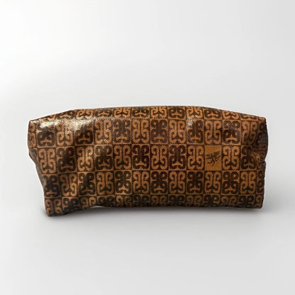 PIERO GUIDI TRACOLLA SMALL LINEA  MONOGRAM MARRONE