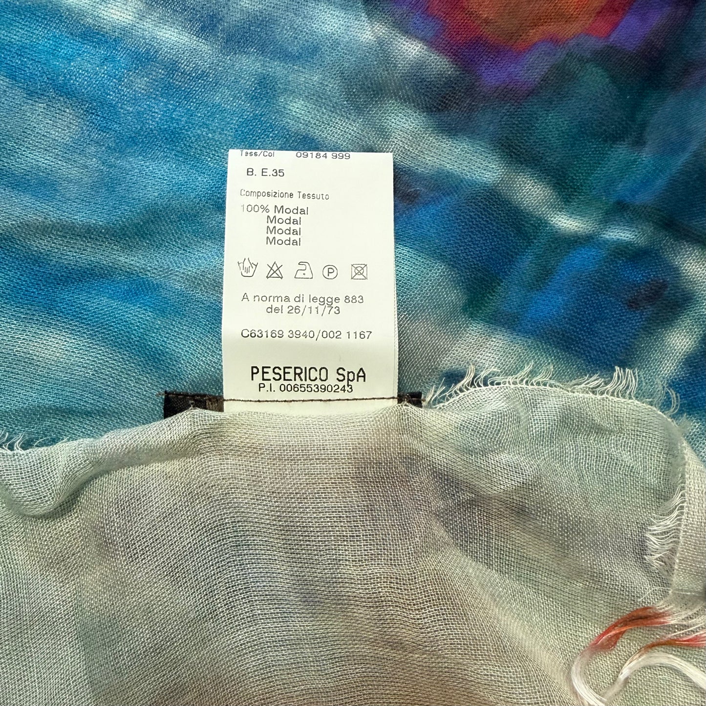 PESERICO SCIARPA MULTICOLORE IN MODAL