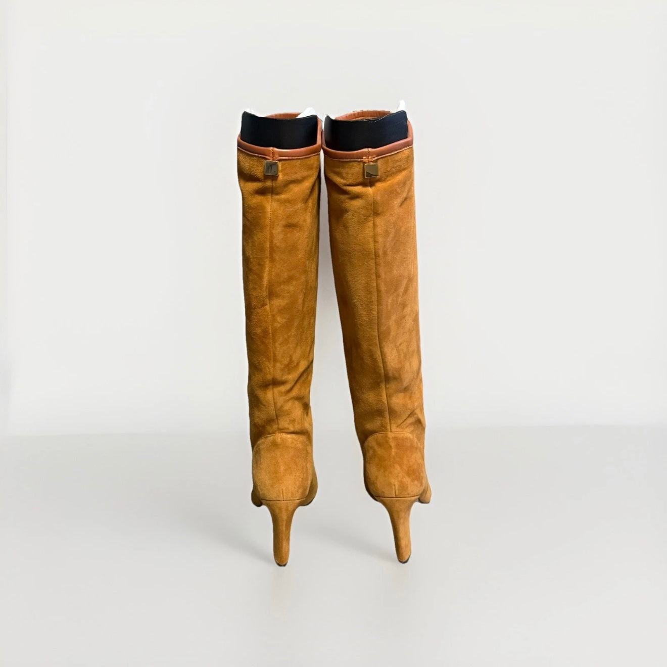 STUART WEITZMAN STIVALI PELLE SCAMOSCITA MARRONE OCRA