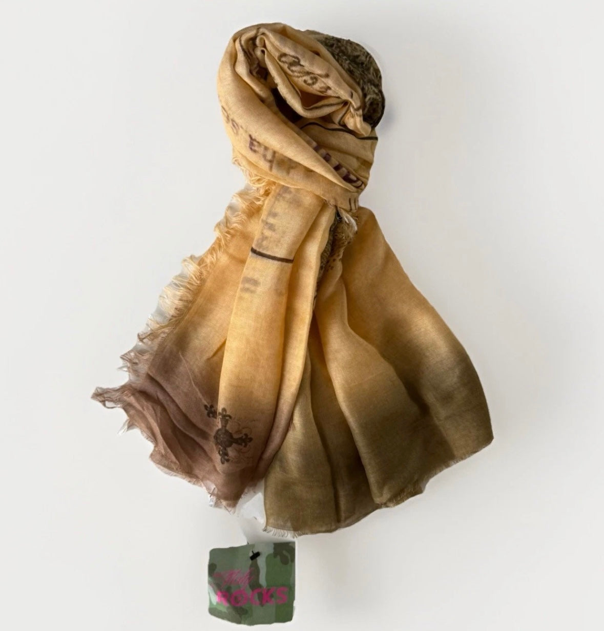 ROCKS ITALY SCIARPA UNISEX STAMPA FOGLIO CONGEDO  REGIO ESERCITO ITALIANO