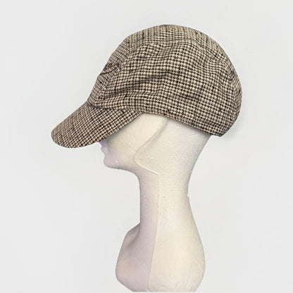 BORSALINO CAPPELLO BERRETTO BASEBALL PIED DE POULE UNISEX