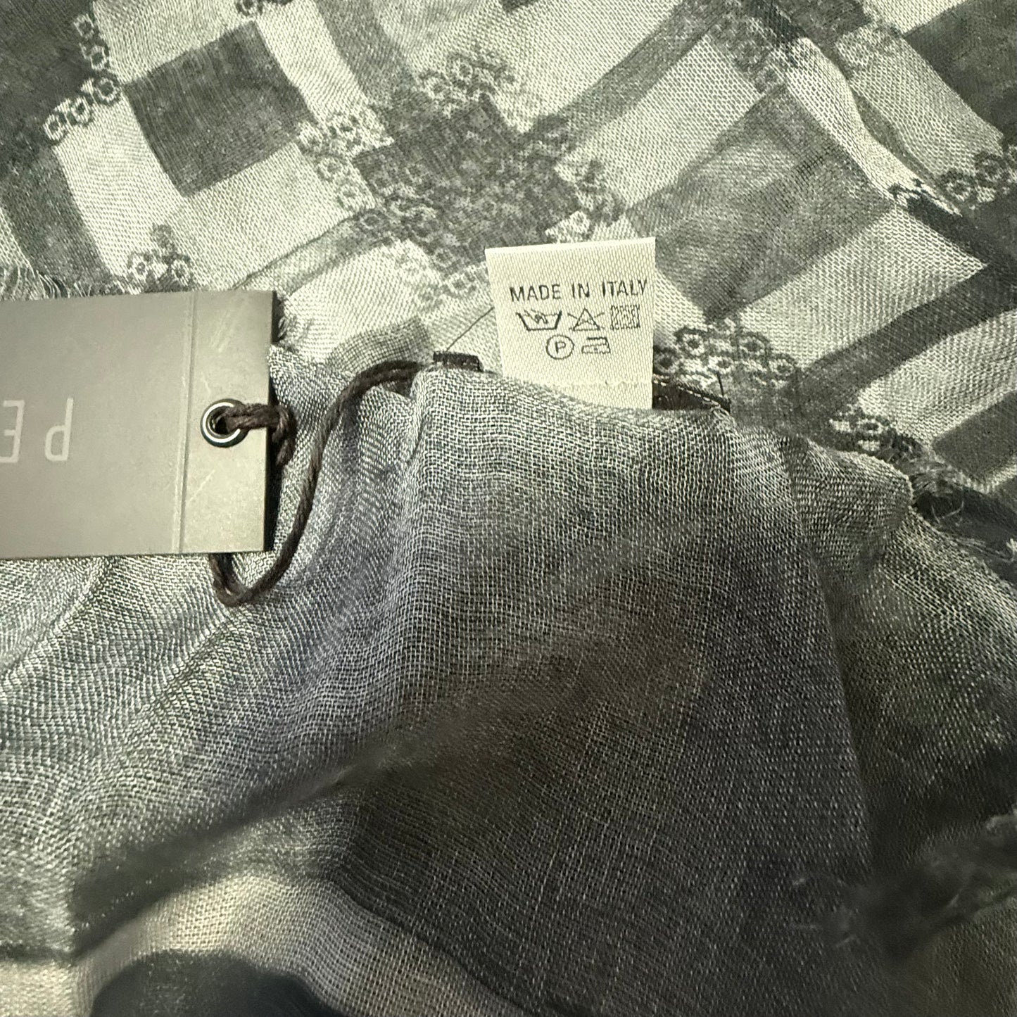 PESERICO SCIARPA UOMO GRIGIO NERA