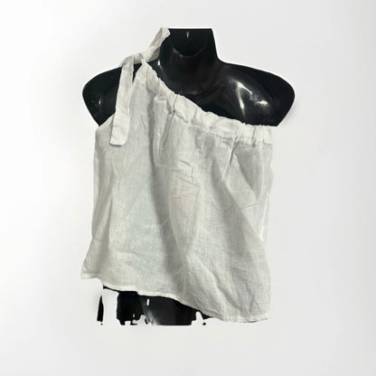 PEDRA NIGRA TOP MONOSPALLA DONNA LINO BIANCO