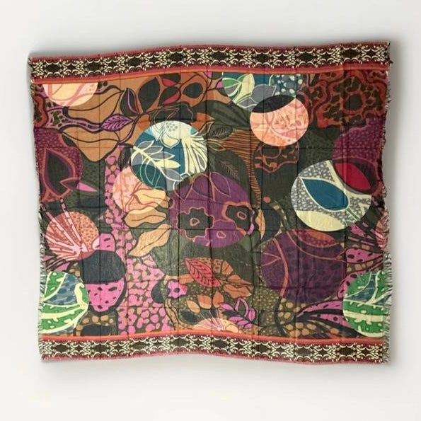 SCIARPA ARTIGIANALE MOTIVO ASTRATTO