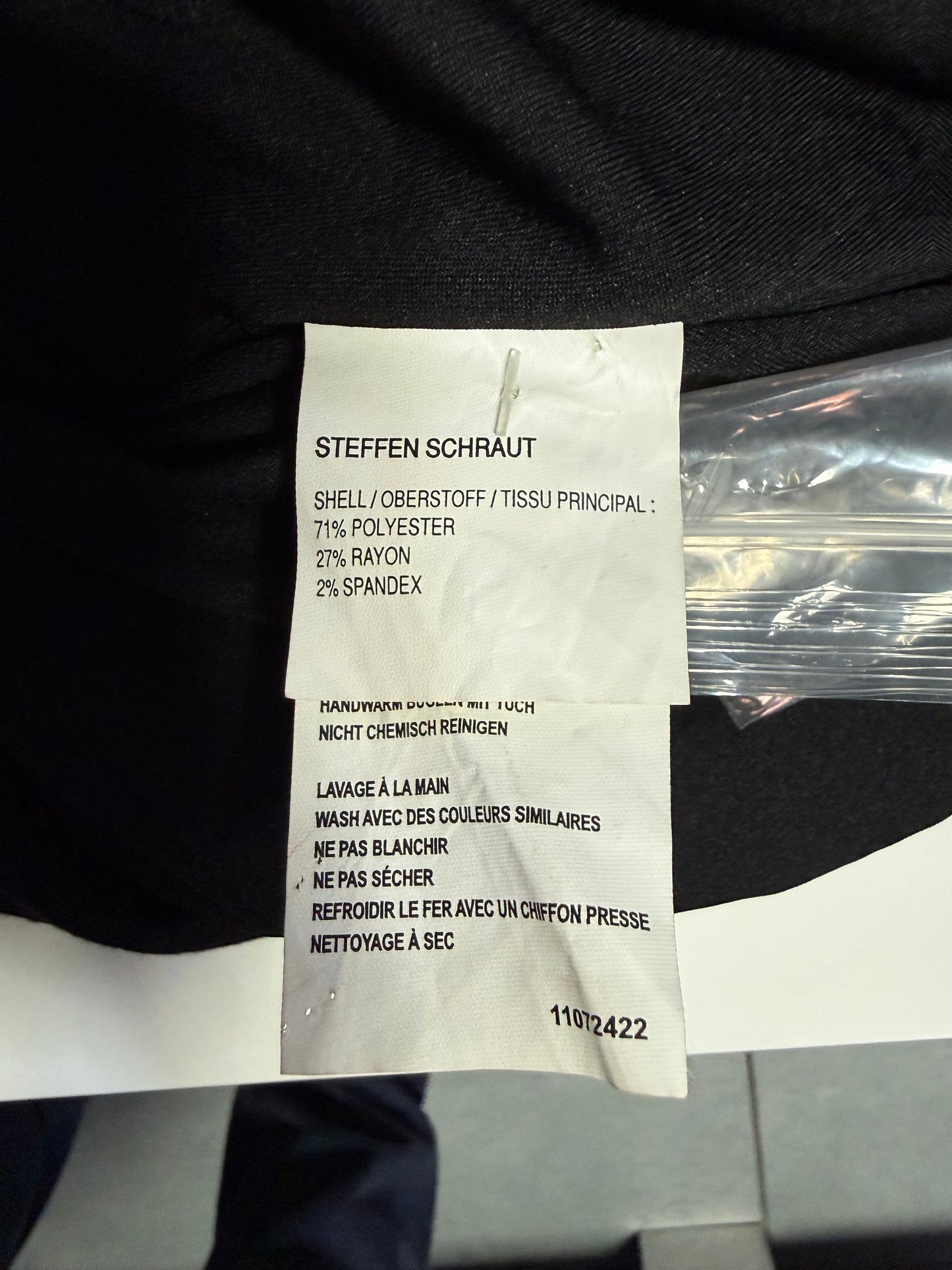 STEFFEN SCHRAUT VESTITO TUBINO DRAPPEGGIATO NERO