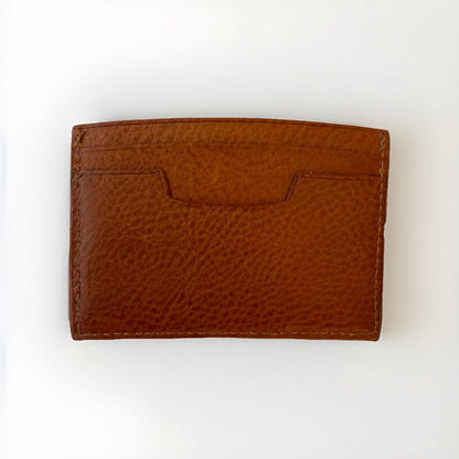 AALLARD MEGÈVE PORTA CARTE PELLE MARRONE