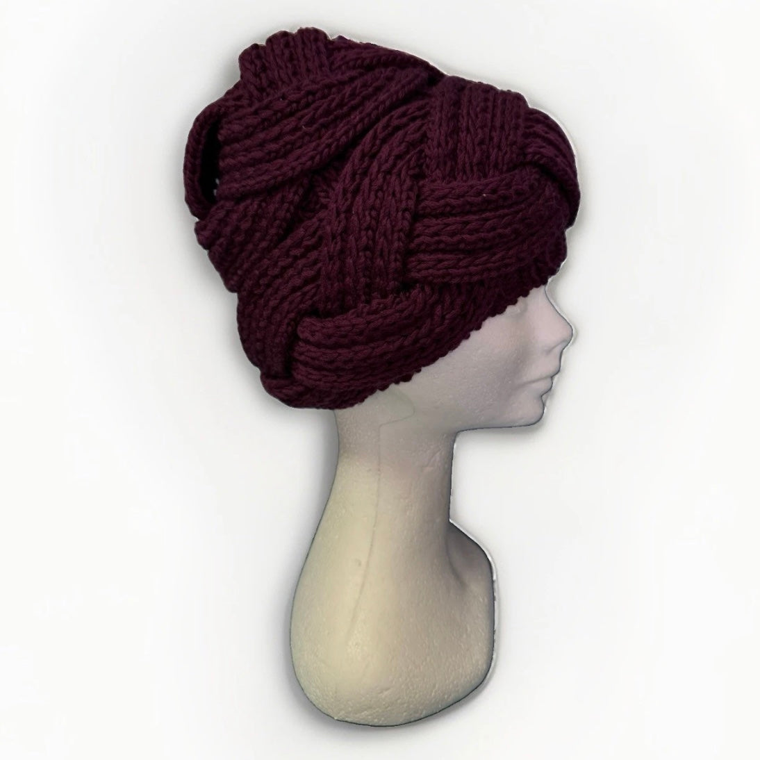BORSALINO CAPPELLO TURBANTE DONNA VIOLA