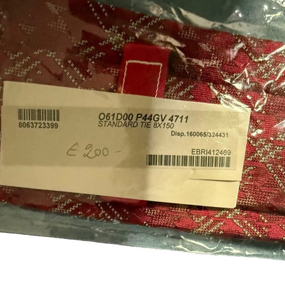 BRIONI CRAVATTA IN SETA ROSSA