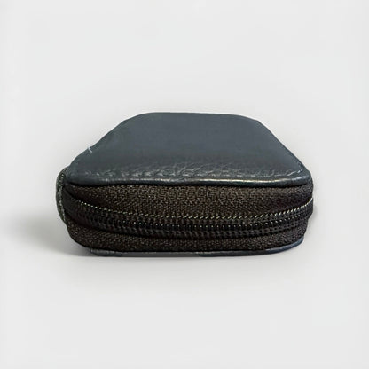 PORTACHIAVI ARTIGIANALE VERA PELLE BLU