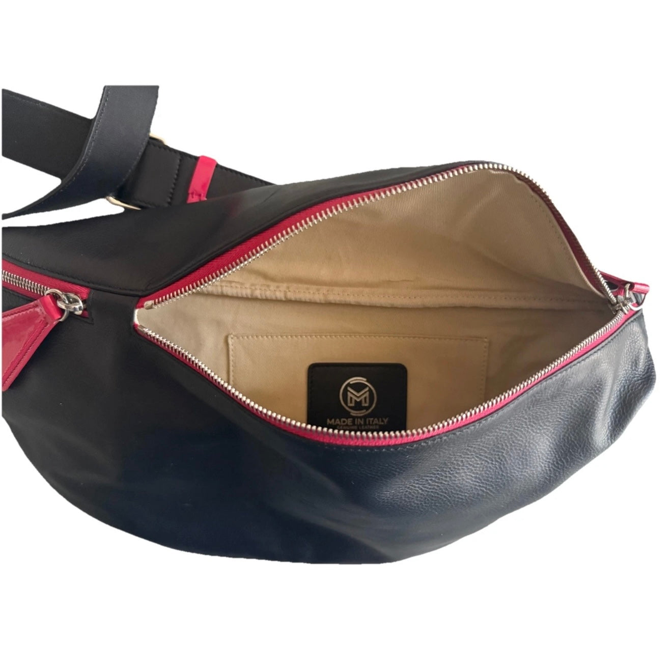 MUTH BAGS MARSUPIO XL DONNA VERA PELLE NERO