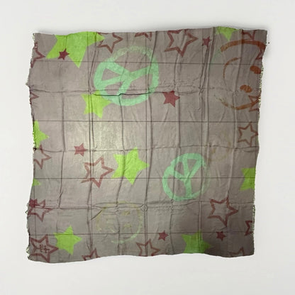 ROCKS ITALY SCIARPA UNISEX LILLA FANTASIA SIMBOLO PACE