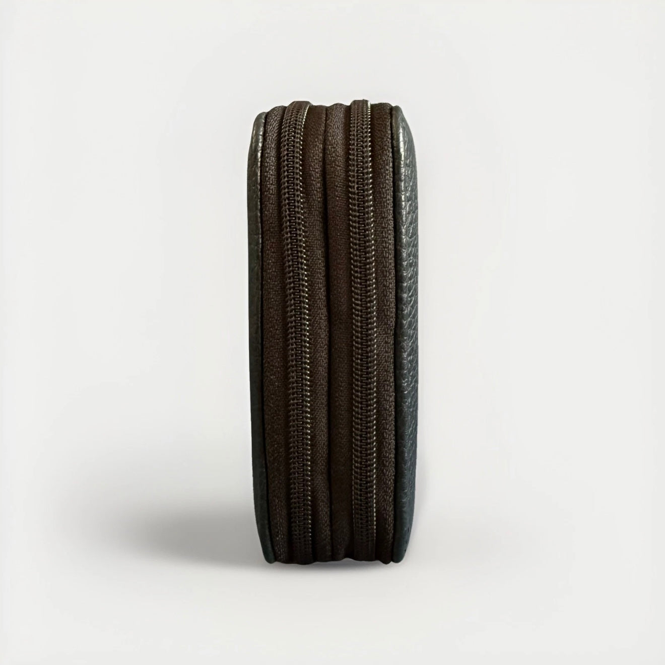 PORTACHIAVI DOPPIO ARTIGIANALE VERA PELLE NERO