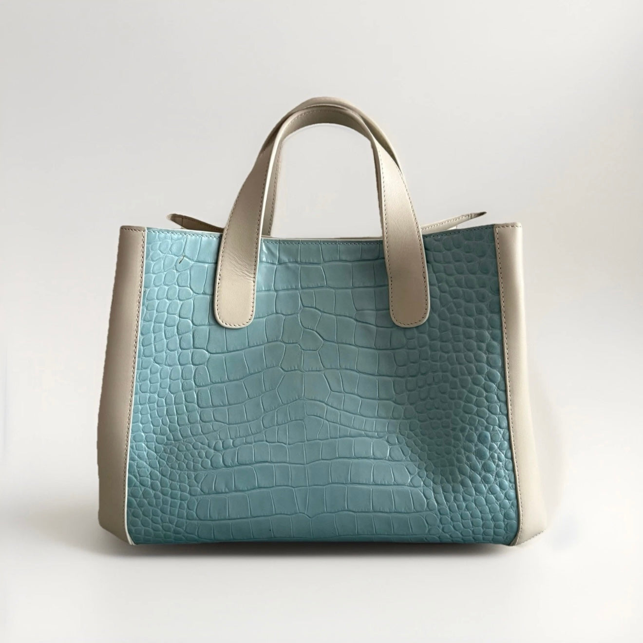 MUTH BAGS BORSA GUIA BORSA SHOPPING BAG ARTIGIANALE VERA PELLE