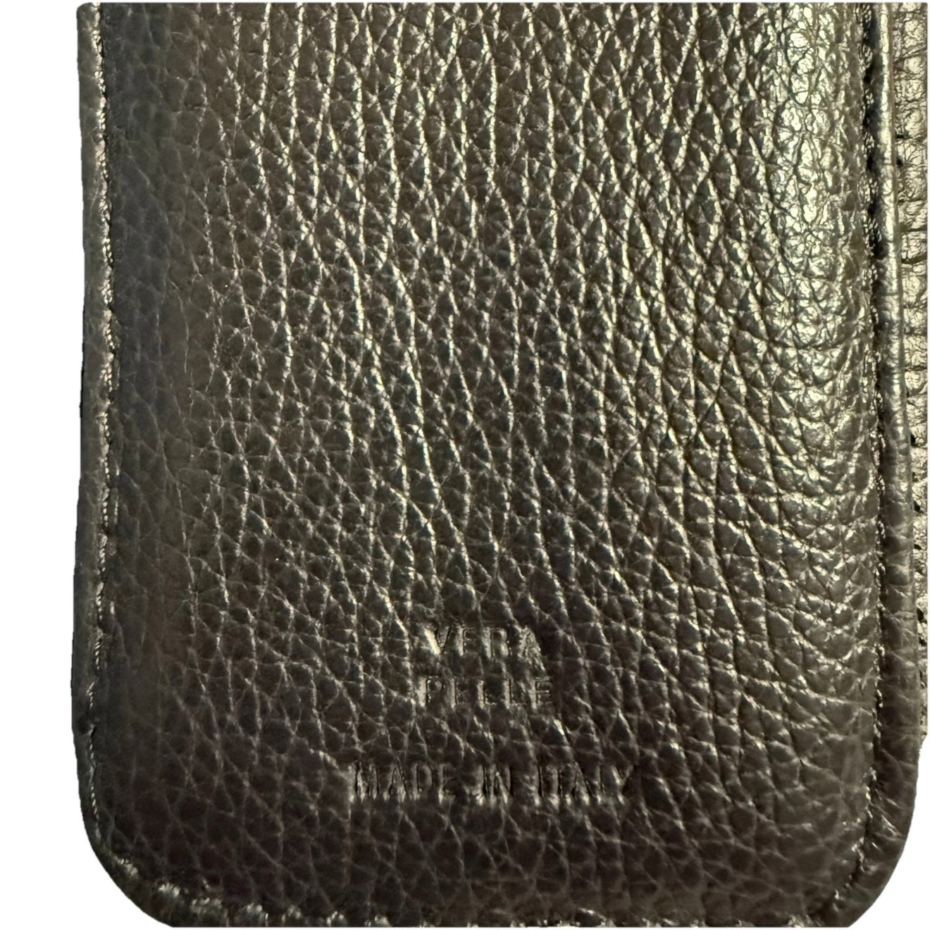 PORTACHIAVI ARTIGIANALE VERA PELLE NERO