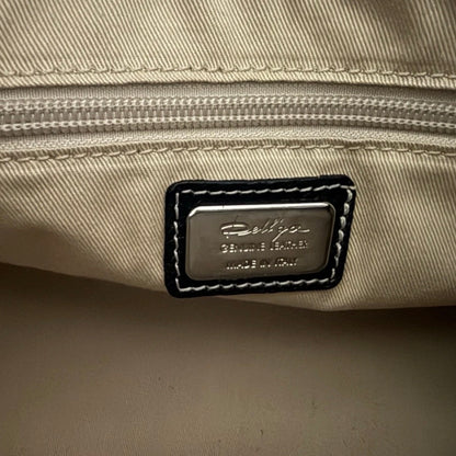 DELL’GA BORSA BICOLORE PELLE NERO GIALLO