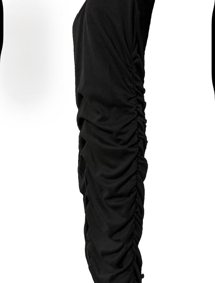 STEFFEN SCHRAUT VESTITO TUBINO DRAPPEGGIATO NERO