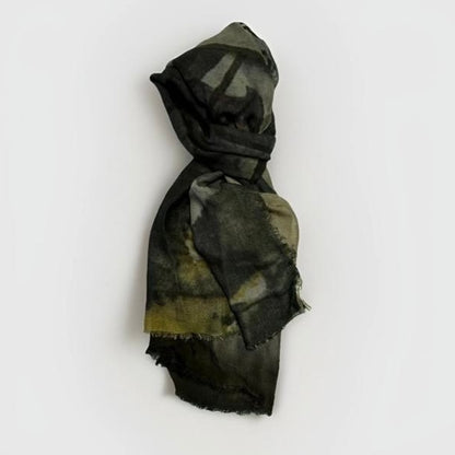 SCIARPA ARTIGIANALE UNISEX STAMPA ANNUNCIO GIORNALE