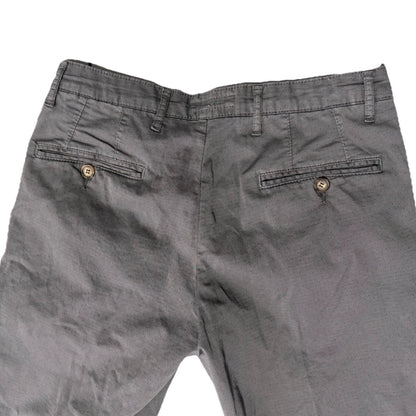 STHENFORD PANTALONI UOMO A SIGARETTA COTONE GRIGIO CON MICRO POIS