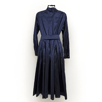 MAX MARA ABITO CHEMISIER BLU IN SETA