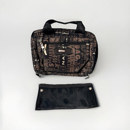 NANNINI BEAUTY CASE BIANCO MARRONE NERO