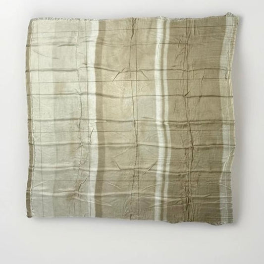 SCIARPA ARTIGIANALE UNISEX BEIGE