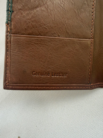 BRITISH TOPMAN&CO PORTAFOGLIO UOMO IN PELLE VITELLO MARRONE