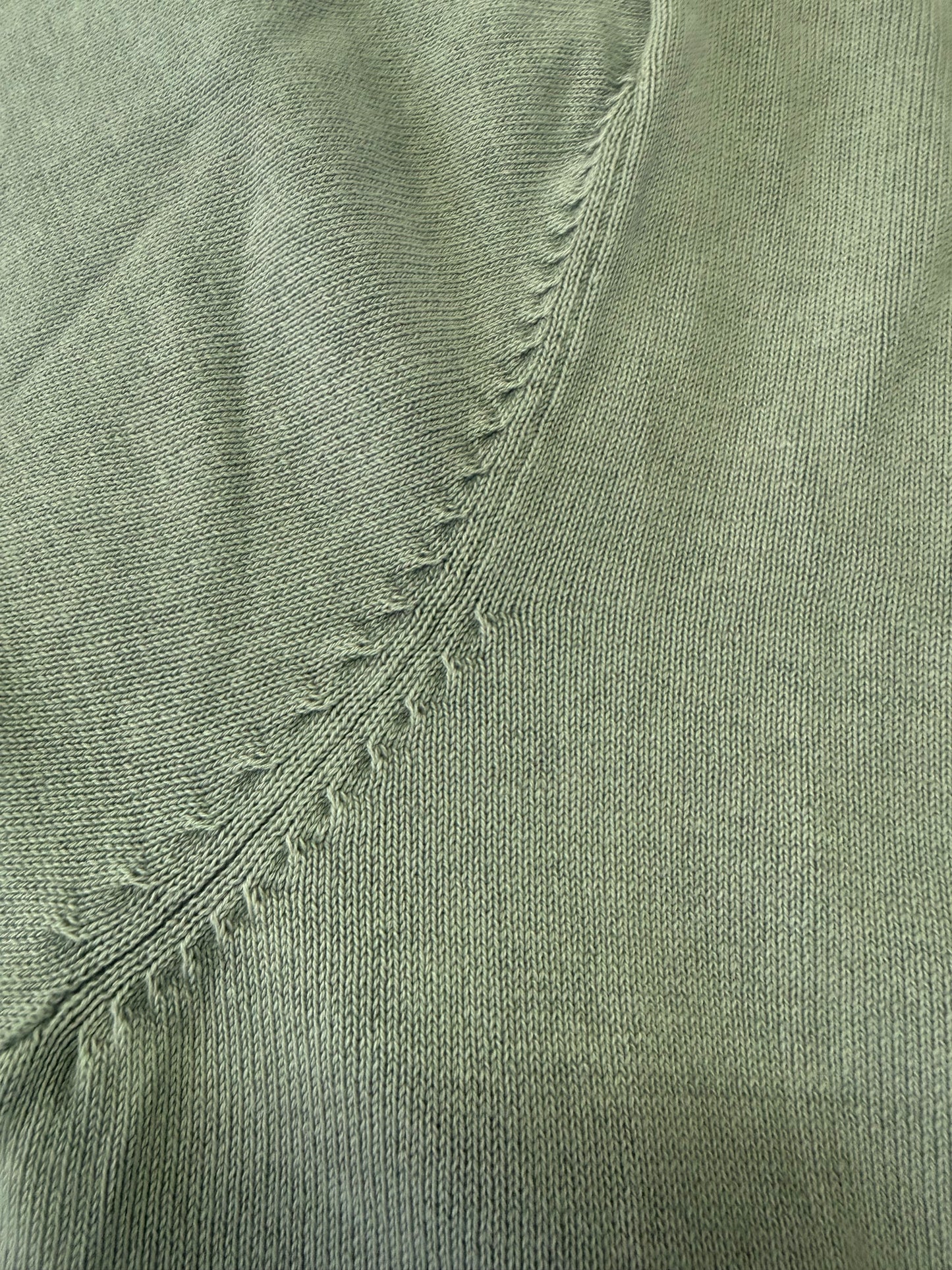 CASHMERE COMPANY CARDIGAN IN COTONE E SETA GRIGIO CHIARO