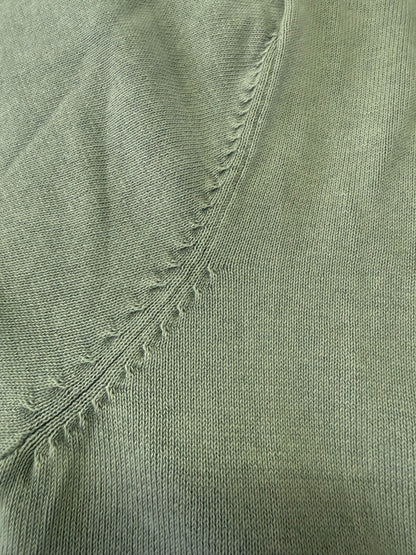 CASHMERE COMPANY CARDIGAN IN COTONE E SETA GRIGIO CHIARO