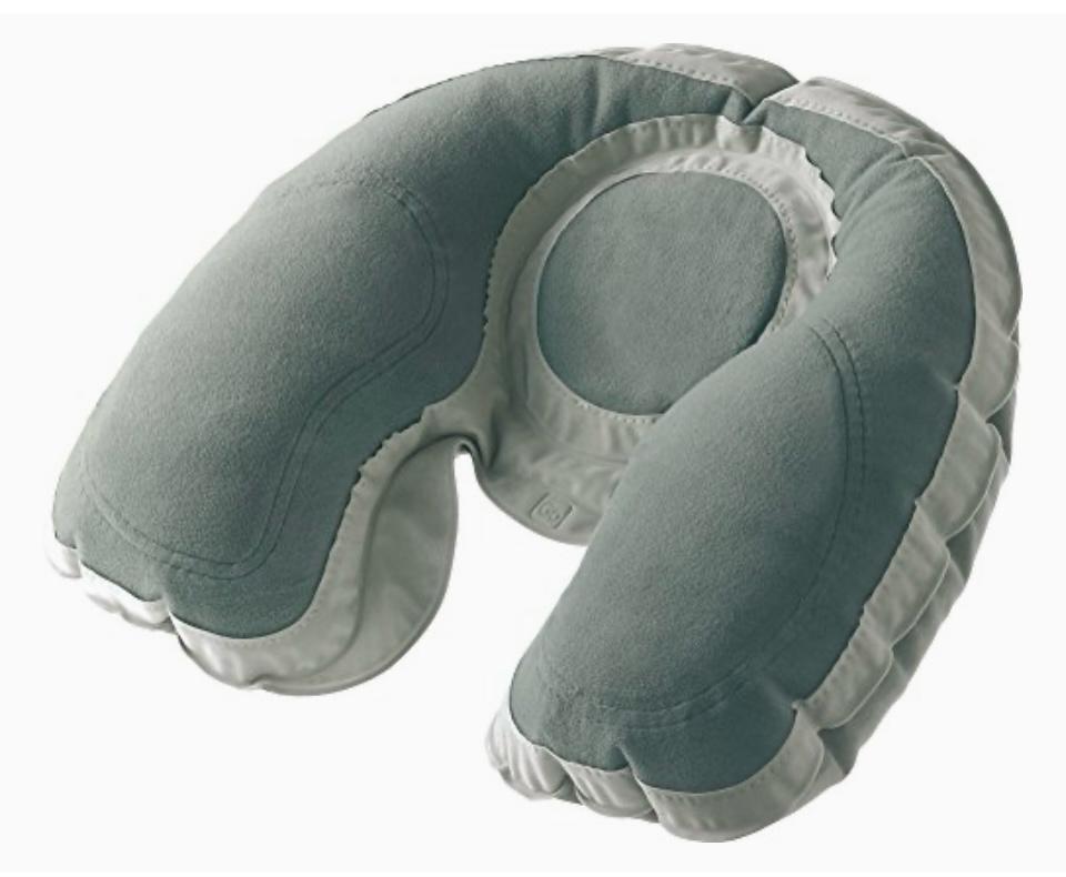 GO TRAVEL CUSCINO POGGIATESTA GONFIABILE GRIGIO SUPER SNOOZER