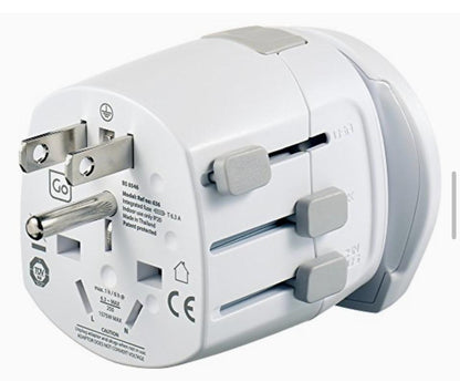 GO TRAVEL WORLDWIDE ADATTATORE UNIVERSALE PER PRESA DI CORRENTE