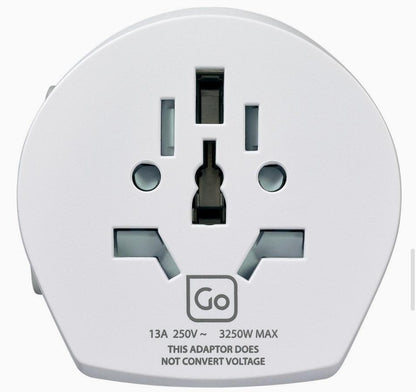 GO TRAVEL WORLDWIDE ADATTATORE UNIVERSALE PER PRESA DI CORRENTE