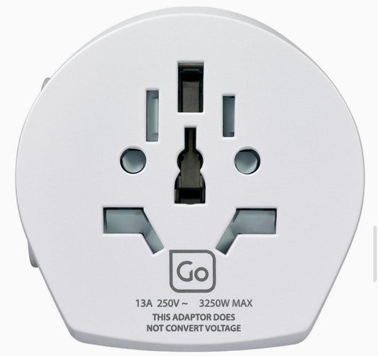 GO TRAVEL WORLDWIDE ADATTATORE UNIVERSALE PER PRESA DI CORRENTE