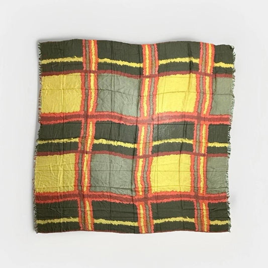 SCIARPA ARTIGIANALE UNISEX FANTASIA QUADRATI