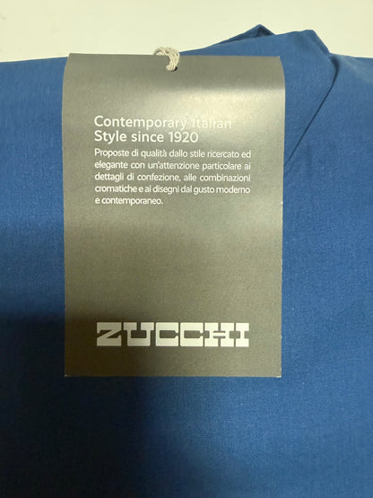 ZUCCHI COMPLETO COPRIPIUMINO IN PERCALLE STROPICCIATO UNA PIAZZA BLU
