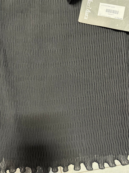 MAX MARA PANTALONI ELEGANTI PLISSETTATI NERI
