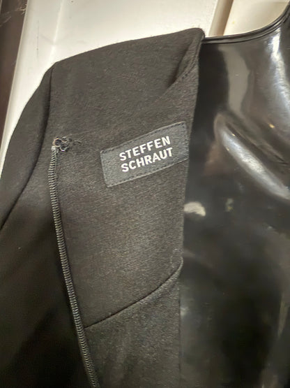 STEFFEN SCHRAUT VESTITO TUBINO DRAPPEGGIATO NERO