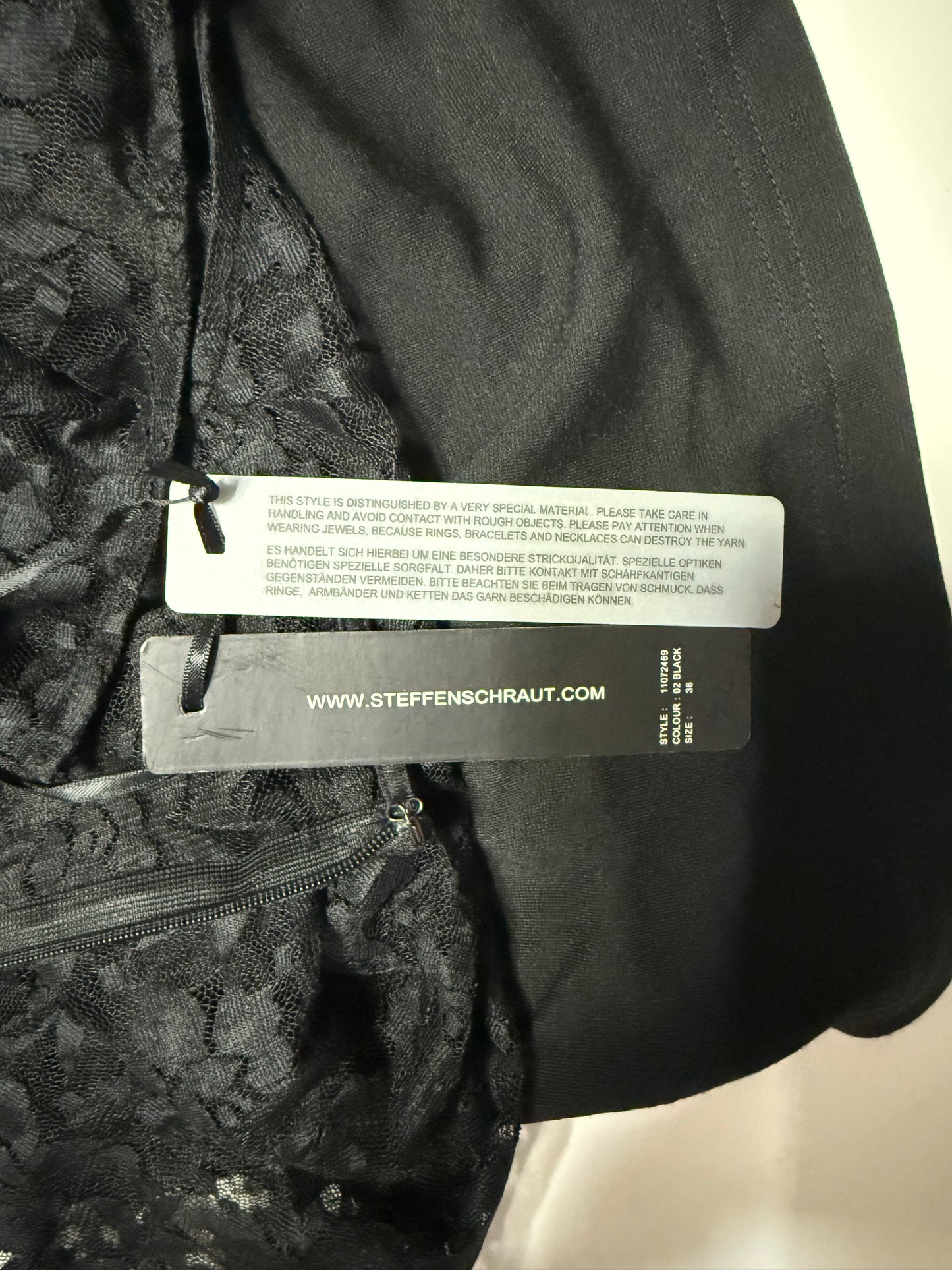 STEFFEN SCHRAUT VESTITO TUBINO DRAPPEGGIATO NERO