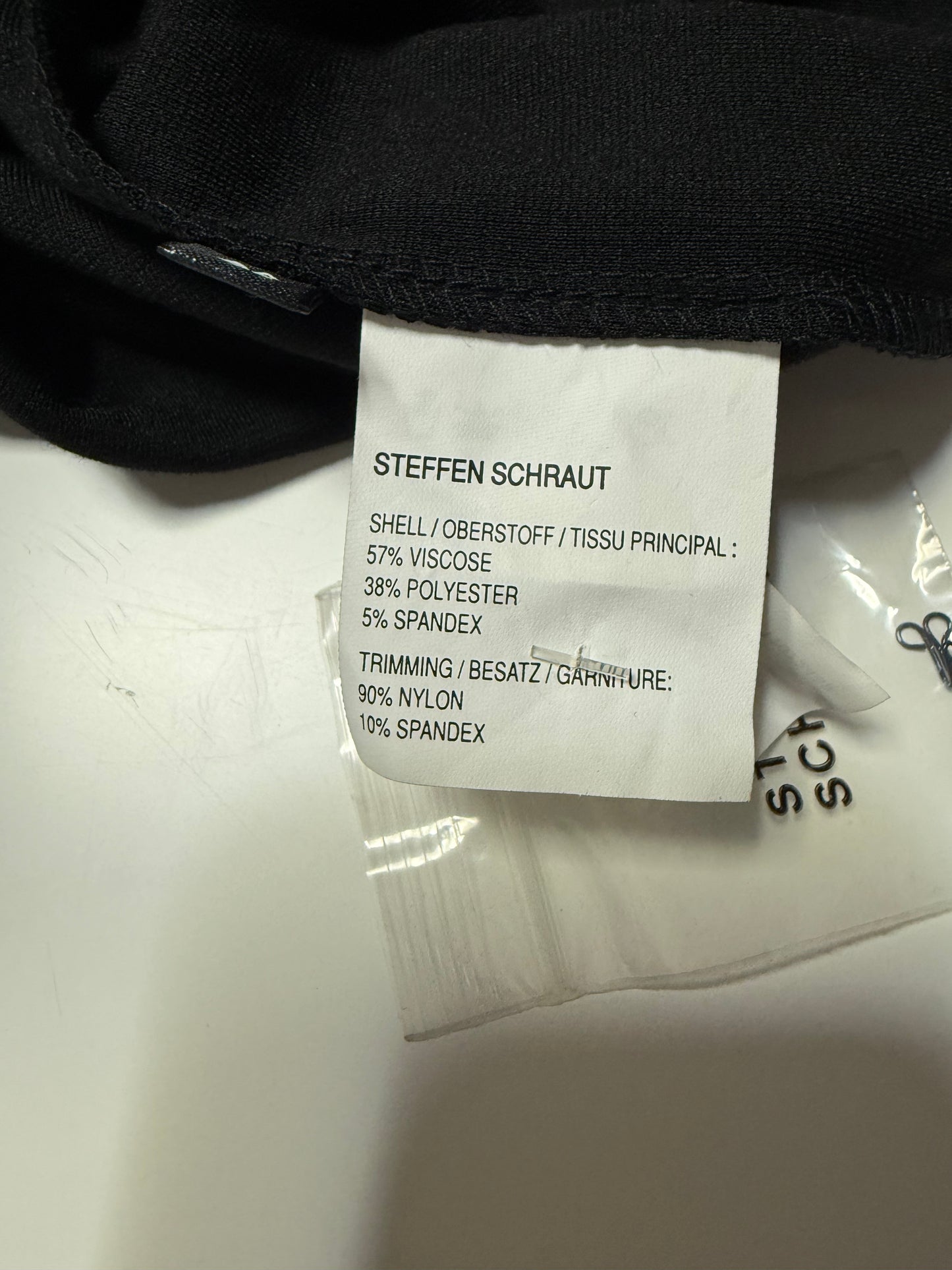 STEFFEN SCHRAUT VESTITO TUBINO DRAPPEGGIATO NERO