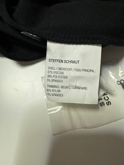 STEFFEN SCHRAUT VESTITO TUBINO DRAPPEGGIATO NERO