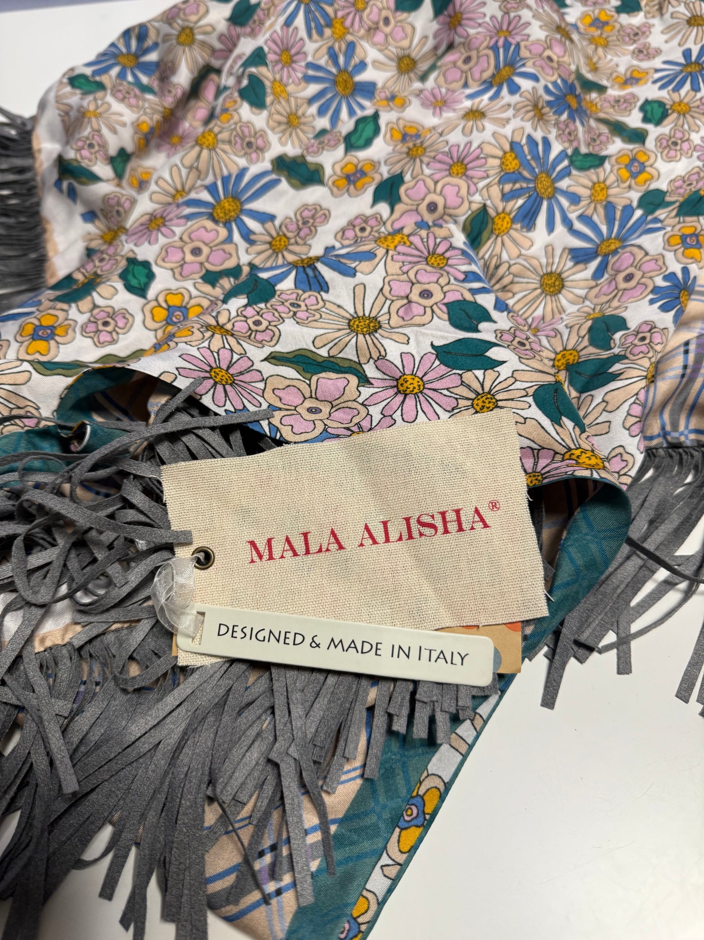 MALA ALISHA SCIARPA SCIALLE TRIANGOLARE OVERSIZE REVERSIBILE