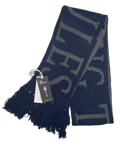 DONDUP MAXI SCIARPA MISTO LANA BREAKING THE RULES BLU UNISEX