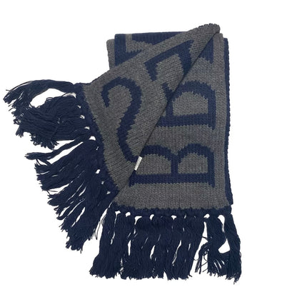 DONDUP MAXI SCIARPA MISTO LANA BREAKING THE RULES BLU UNISEX