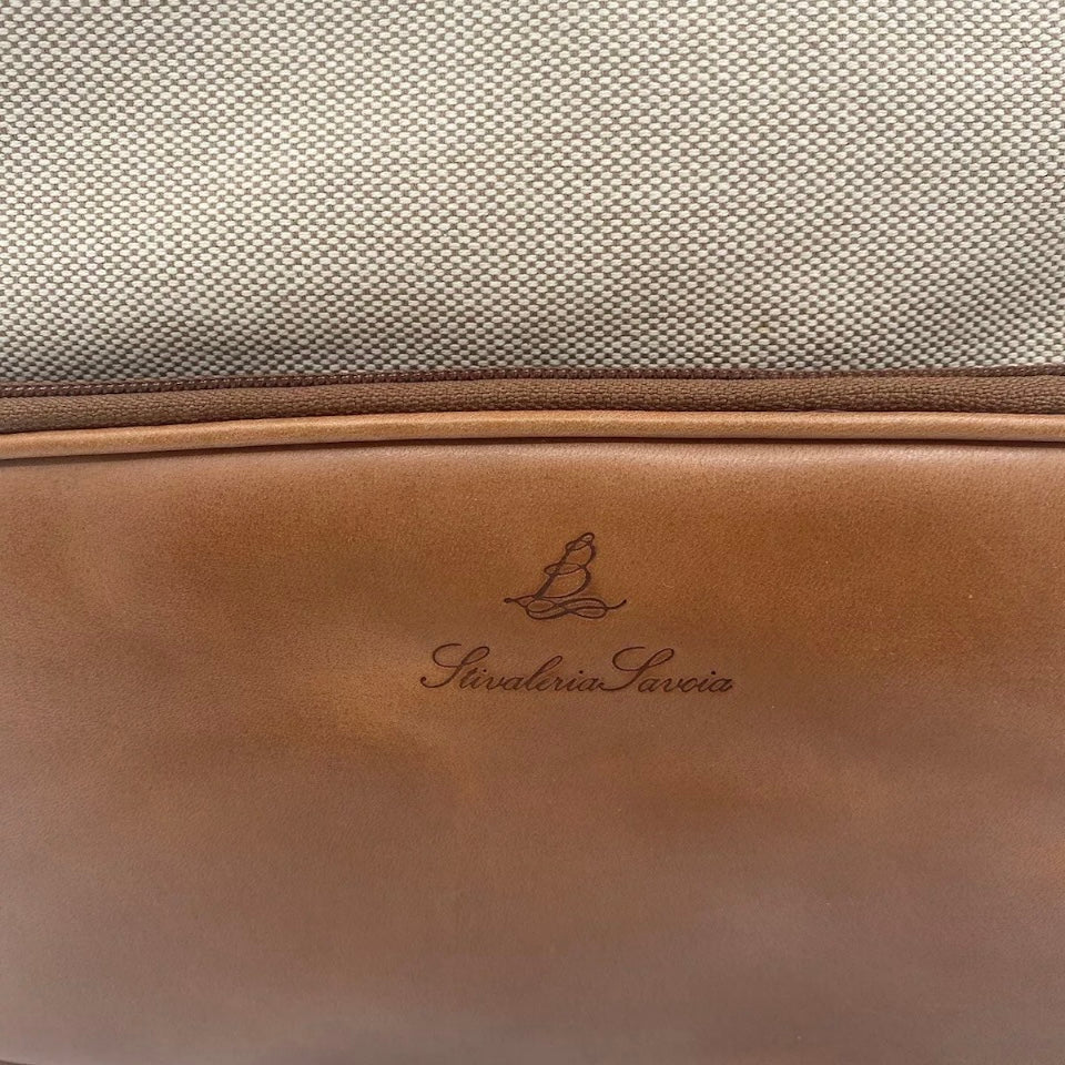 STIVALERIA SAVOIA BORSA MARRONE / BEIGE PELLE