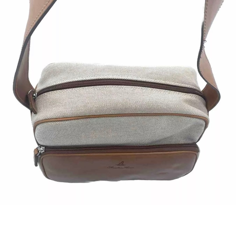 STIVALERIA SAVOIA BORSA MARRONE / BEIGE PELLE